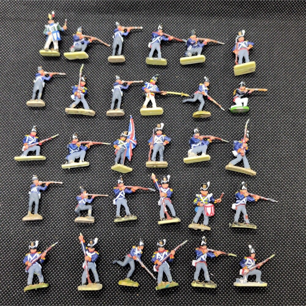 (25) Painted Napoleonic  Infantry 1/72 Miniatures